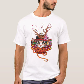 Edo Samurai Neko Kitten T-Shirt