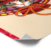 Edo Samurai Neko Poster (Ecke)