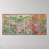 Edo-Zeitraum der Schlacht von Sekigahara Poster (Vorne)