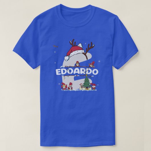 Edoardo Christmasw Edoardo Name für lustige Weihna T-Shirt (Design vorne)