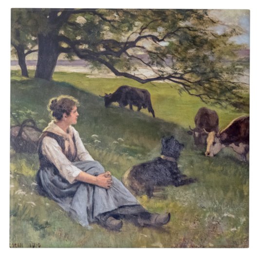 Edouard Debat-Ponsan The Coword Square Fliese (Vorderseite)