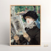 Edouard Édouard Manet Woman Reading Malerei Art Poster