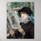 Edouard Édouard Manet Woman Reading Malerei Art Poster (Vorne)