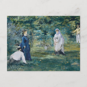 Edouard Manet - A Game of Croquet Postkarte