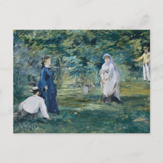 Edouard Manet - A Game of Croquet Postkarte (Vorderseite)