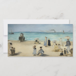 Edouard Manet - Am Strand, Boulogne-sur-Mer Dankeskarte