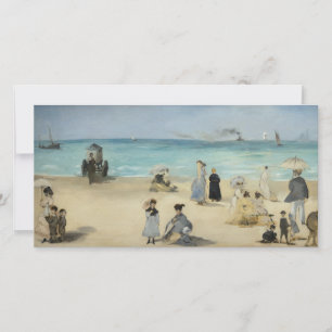 Edouard Manet - Am Strand, Boulogne-sur-Mer Dankeskarte