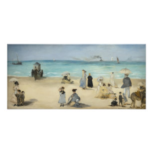Edouard Manet - Am Strand, Boulogne-sur-Mer Fotodruck