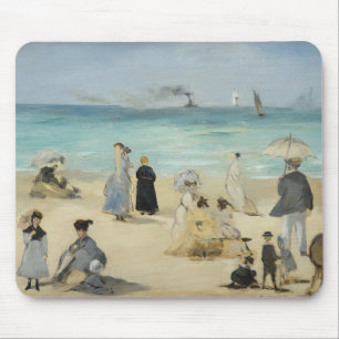 Edouard Manet - Am Strand, Boulogne-sur-Mer Mousepad