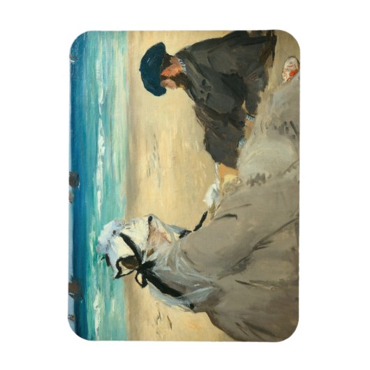 Edouard Manet - Am Strand Magnet (Vertikal)