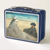 Edouard Manet - Am Strand Metall Brotdose (Rückseite)