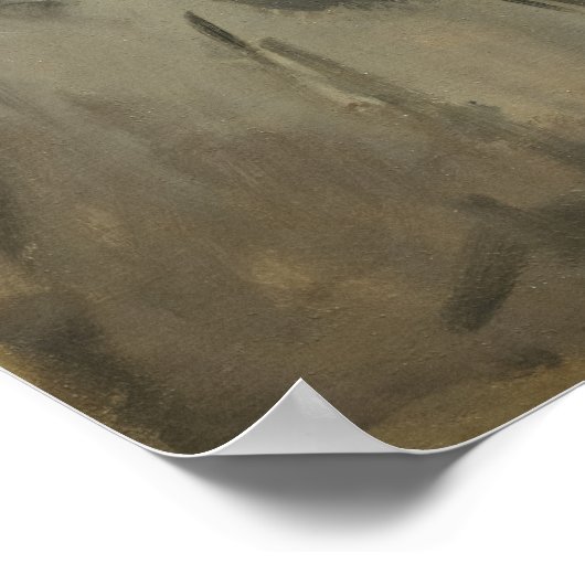 Edouard Manet - Am Strand Poster (Ecke)