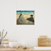 Edouard Manet - Am Strand Poster (Küche)