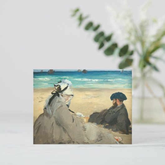 Edouard Manet - Am Strand Postkarte (Stehend Vorderseite)