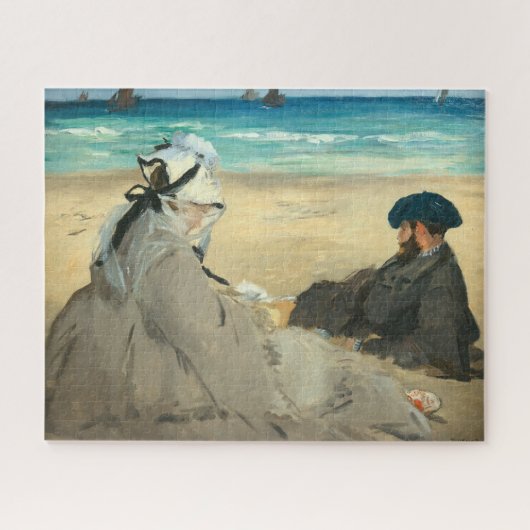 Edouard Manet - Am Strand Puzzle (Horizontal)