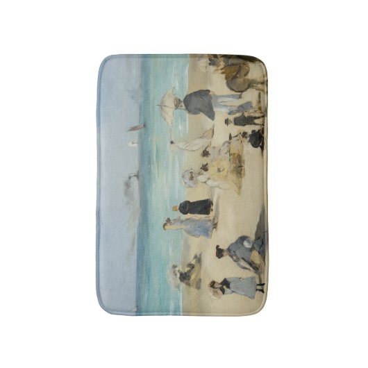 Edouard Manet - Am Strand von Boulogne-sur-Mer Badematte (Vorderseite Vertikal)