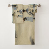 Edouard Manet - Am Strand von Boulogne-sur-Mer Badhandtuch Set (Insitu)