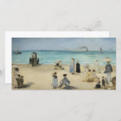 Edouard Manet - Am Strand von Boulogne-sur-Mer Dankeskarte (Vorne/Hinten)