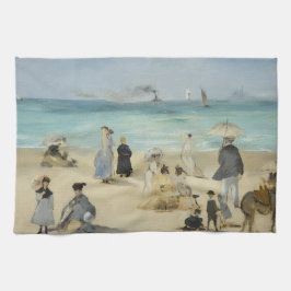 Edouard Manet - Am Strand von Boulogne-sur-Mer Geschirrtuch