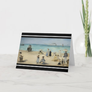 Edouard Manet - Am Strand von Boulogne-sur-Mer Karte