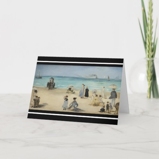 Edouard Manet - Am Strand von Boulogne-sur-Mer Karte (Vorderseite)