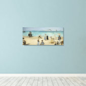 Edouard Manet - Am Strand von Boulogne-sur-Mer Leinwanddruck (Insitu (Holzboden))