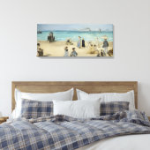 Edouard Manet - Am Strand von Boulogne-sur-Mer Leinwanddruck (Insitu (Schlafzimmer))