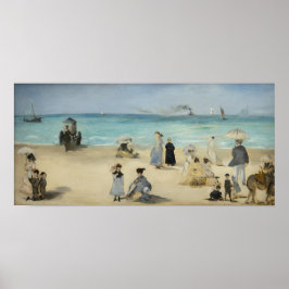 Edouard Manet - Am Strand von Boulogne-sur-Mer Poster