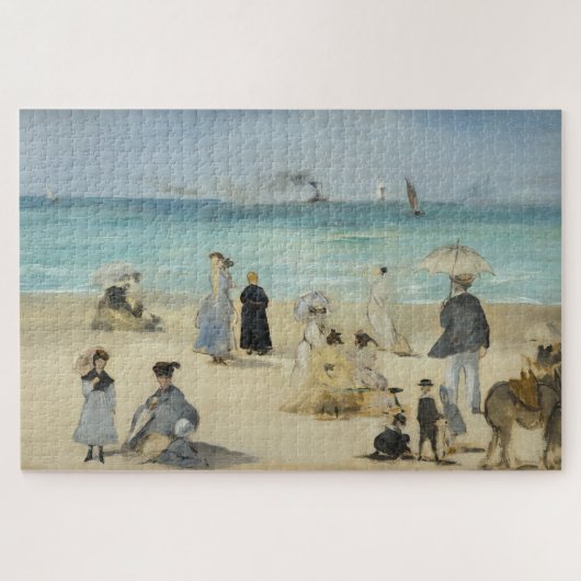 Edouard Manet - Am Strand von Boulogne-sur-Mer Puzzle (Horizontal)