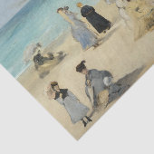 Edouard Manet - Am Strand von Boulogne-sur-Mer Seidenpapier (Ausschnitt)