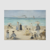 Edouard Manet - Am Strand von Boulogne-sur-Mer Seidenpapier (Vorderseite)