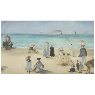 Edouard Manet - Am Strand von Boulogne-sur-Mer Tischdecke
