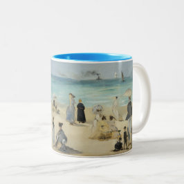 Edouard Manet - Am Strand von Boulogne-sur-Mer Zweifarbige Tasse