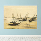Edouard Manet Beach Leinwanddruck (Insitu (Holzboden))