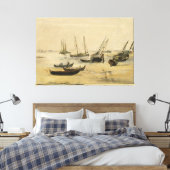 Edouard Manet Beach Leinwanddruck (Insitu (Schlafzimmer))
