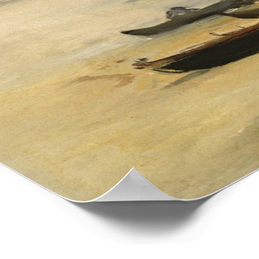 Edouard Manet Beach Poster (Ecke)