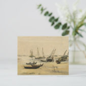 Edouard Manet Beach Postkarte (Stehend Vorderseite)