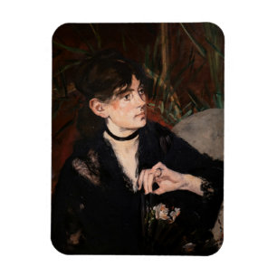 Edouard Manet - Berthe Morisot mit einem Fächer 18 Magnet