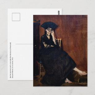 Edouard Manet - Berthe Morisot mit einem Fächer Postkarte