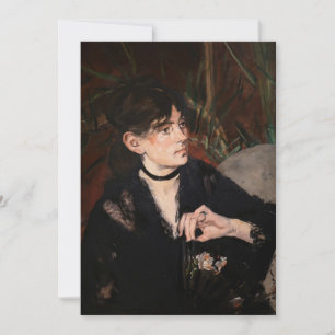 Edouard Manet - Berthe Morisot mit einem Fan 1874 Dankeskarte