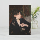 Edouard Manet - Berthe Morisot mit einem Fan 1874 Einladung (Stehend Vorderseite)