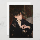 Edouard Manet - Berthe Morisot mit einem Fan 1874 Einladung (Vorne/Hinten)