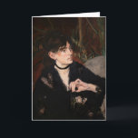 Edouard Manet - Berthe Morisot mit einem Fan 1874 Karte<br><div class="desc">Portrait von Berthe Morisot mit einem Fan / Portrait von Berthe Morisot a l'event - Edouard Manet,  Oil on Leinwand,  1874</div>