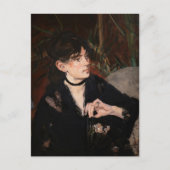 Edouard Manet - Berthe Morisot mit einem Fan 1874 Postkarte (Vorderseite)