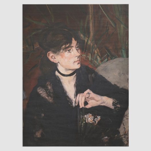 Edouard Manet - Berthe Morisot mit einem Fan 1874 Seidenpapier