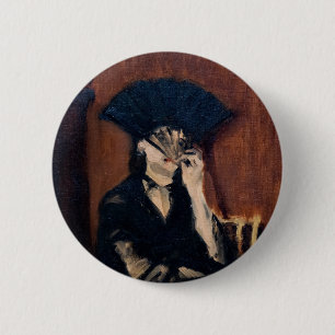 Edouard Manet - Berthe Morisot mit einem Fan Button