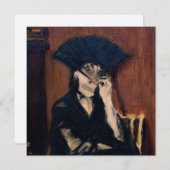 Edouard Manet - Berthe Morisot mit einem Fan Einladung (Vorne/Hinten)