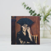 Edouard Manet - Berthe Morisot mit einem Fan Einladung (Stehend Vorderseite)