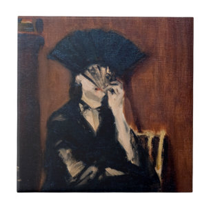 Edouard Manet - Berthe Morisot mit einem Fan Fliese