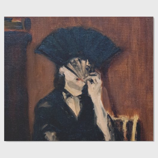 Edouard Manet - Berthe Morisot mit einem Fan Geschenkpapier (Flach)